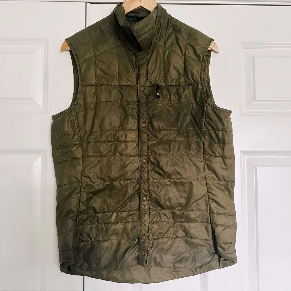 NAU | Men’s Olive Army Green Down Vest Packable Lightweight Puffer | Size Small